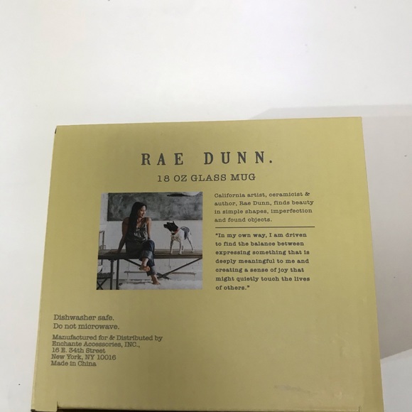 Rae Dunn glass mug - Picture 3 of 4